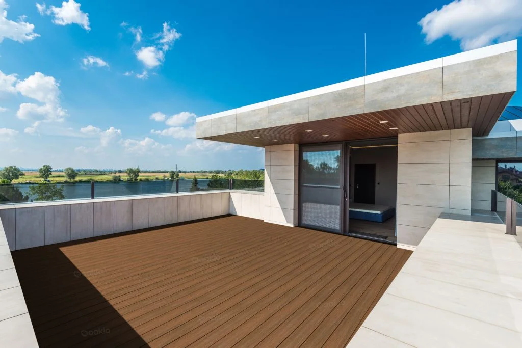 matte-finish composite deck