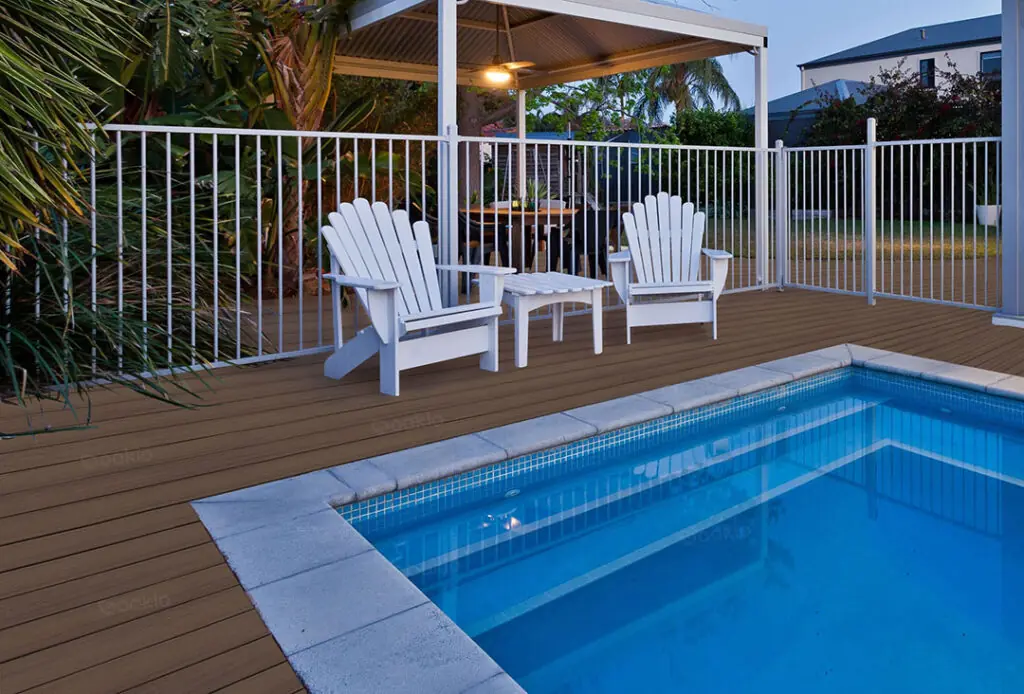 composite deck at resort