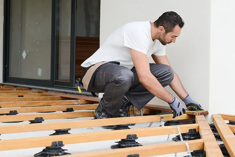 consult with professional contractors for your wood plastic composite decking installation