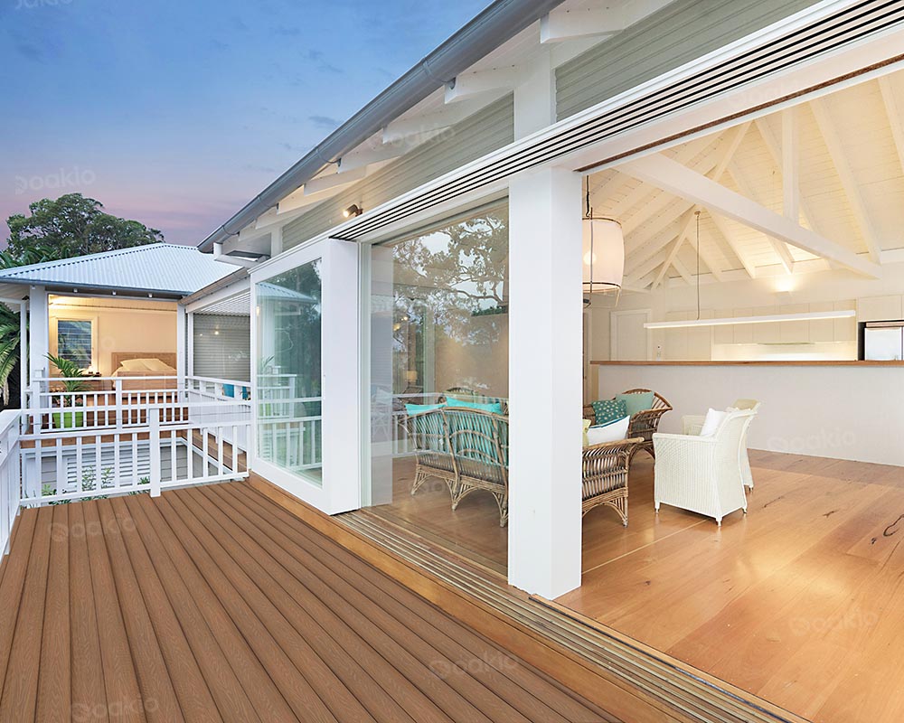  Composite deck railing for outdoor terrace