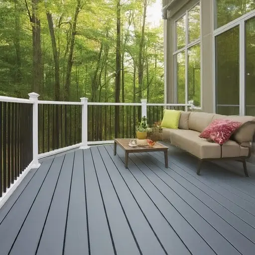  family-bonding-on-PVC deck around a pool area with waterproof finish
