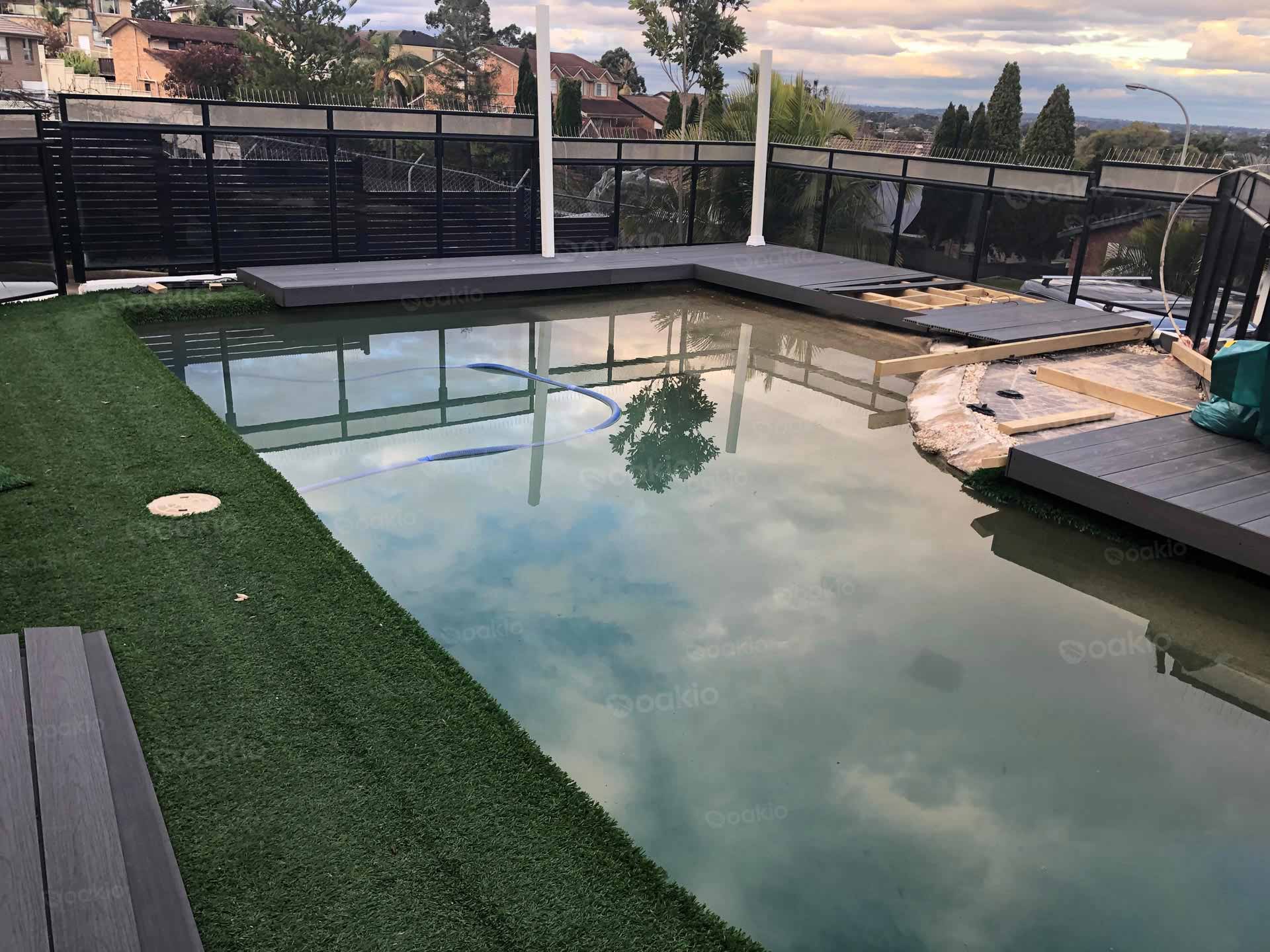 Australia Pool with High-end Oakio Water Resistant Decking