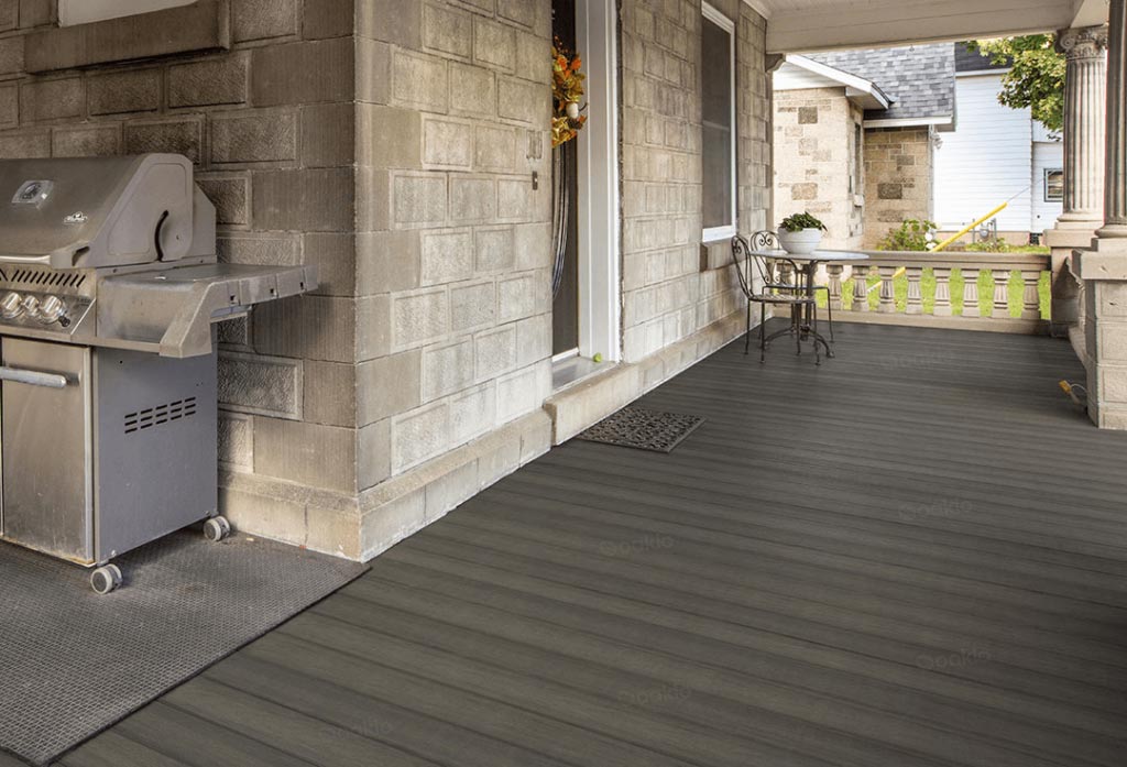 WPC decking's natural looks