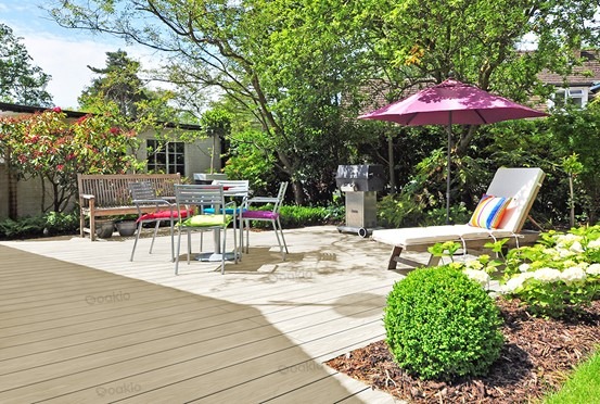 composite decking over concrete patio