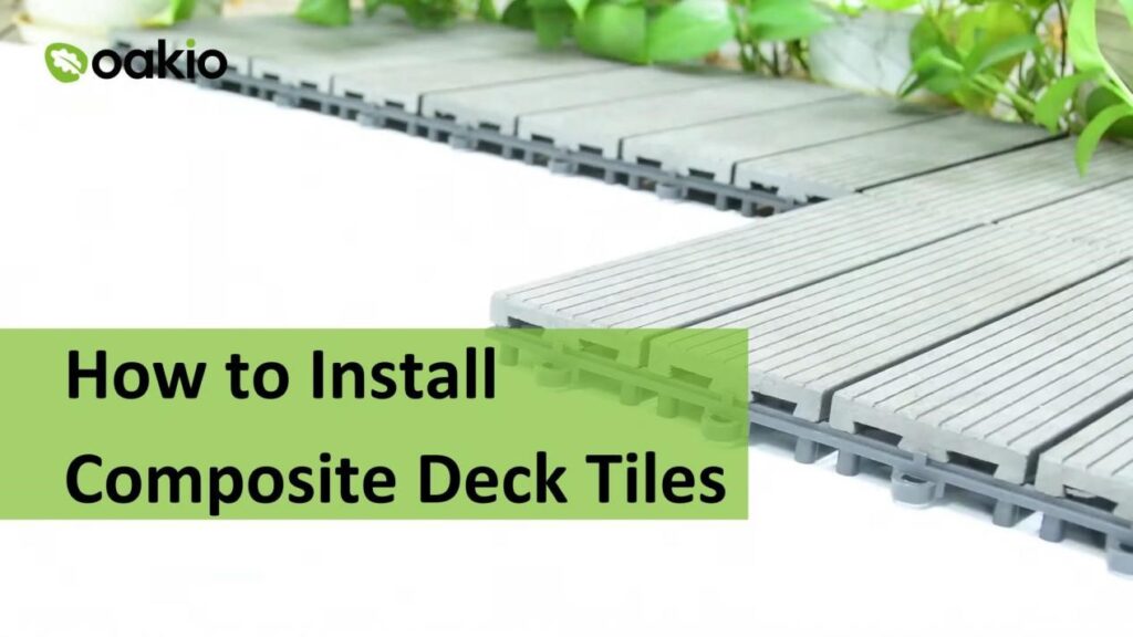 how to install composite deck tiles