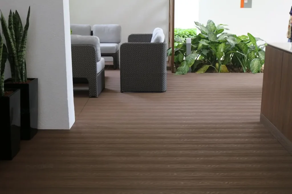 oakio wpc composite decking indoor