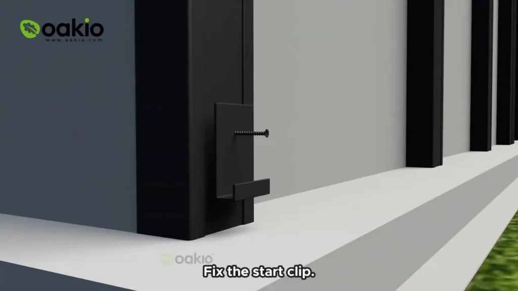 install the starter clips