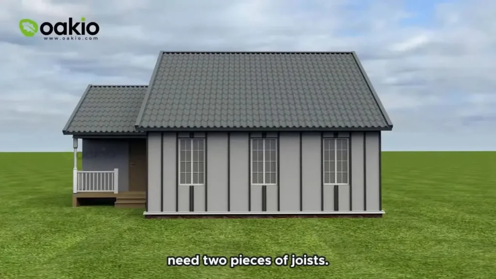 install two pieces of joists under window