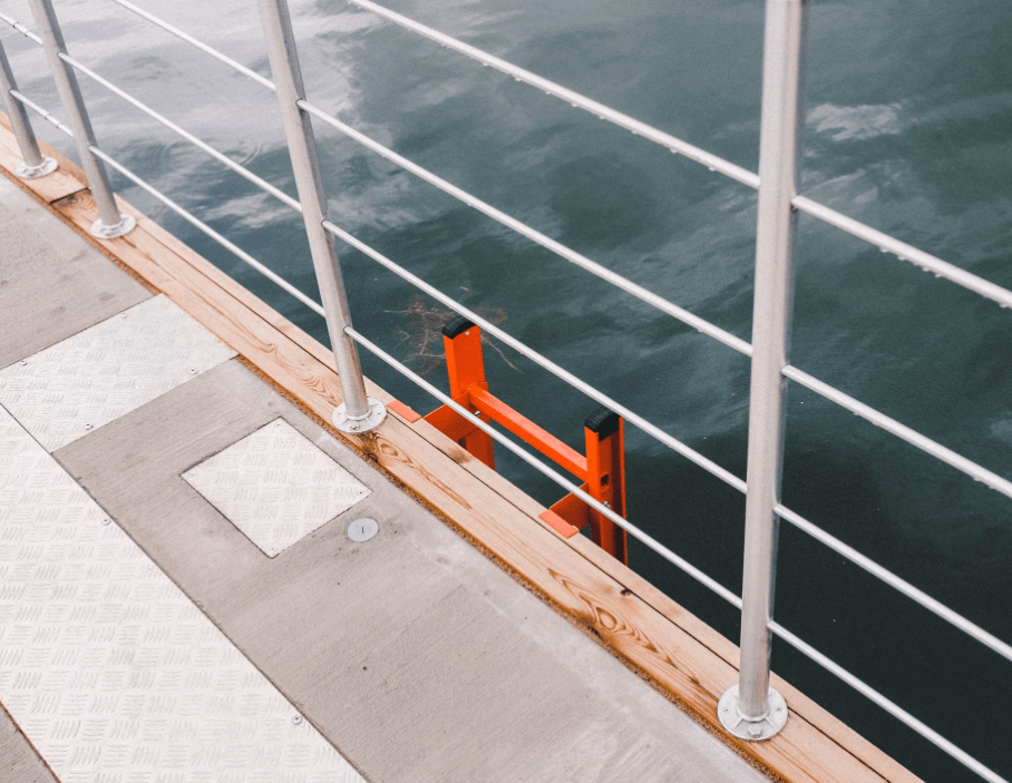 metal deck railing