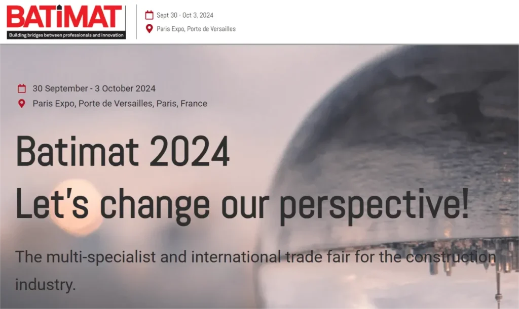 an image of Batimat official webisite