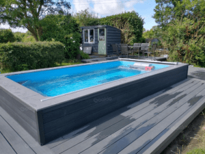 above ground pool decking