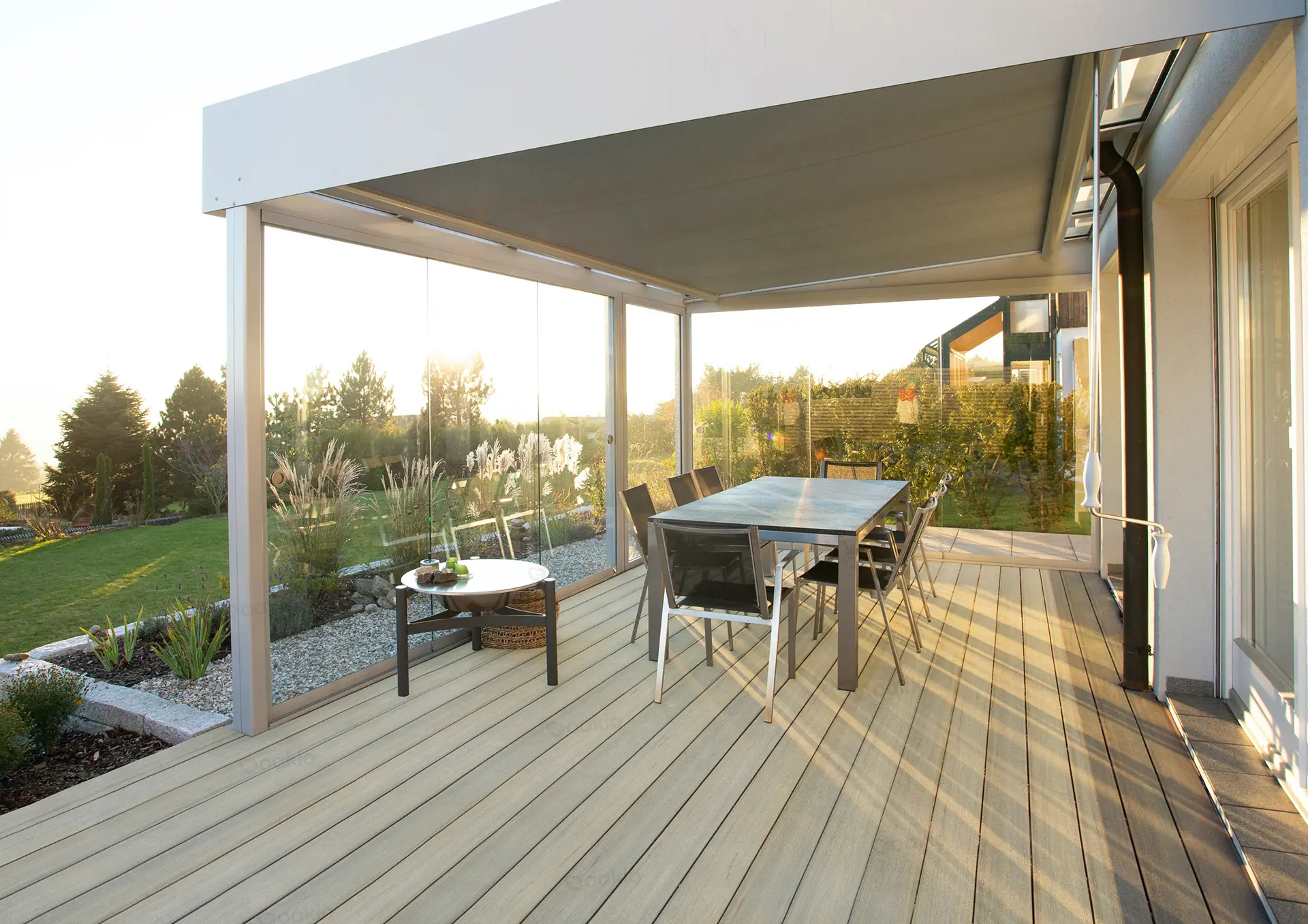 wpc decking for hotel