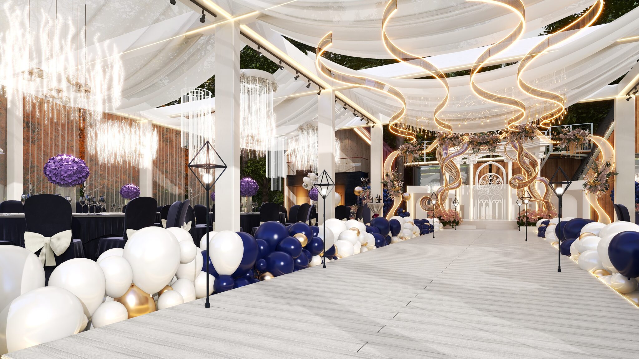 Wedding Aisle Deck Plan - Oakio Plastic Wood Building Materials Company