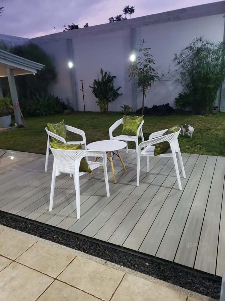 elevated oakio wpc decking