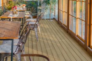 restaurant composite decking